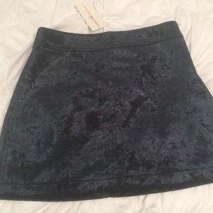 American Threads Emerald Velvet Skirt